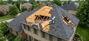 storm damage roof